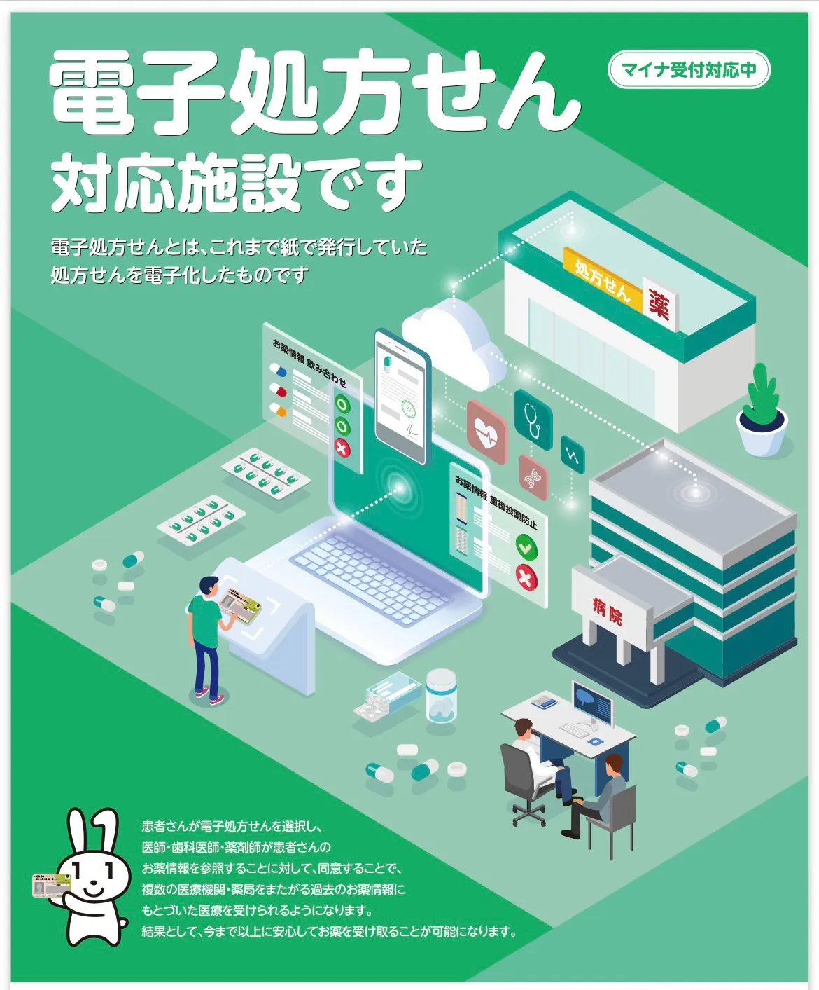 電子処方箋対応を開始しました🛜